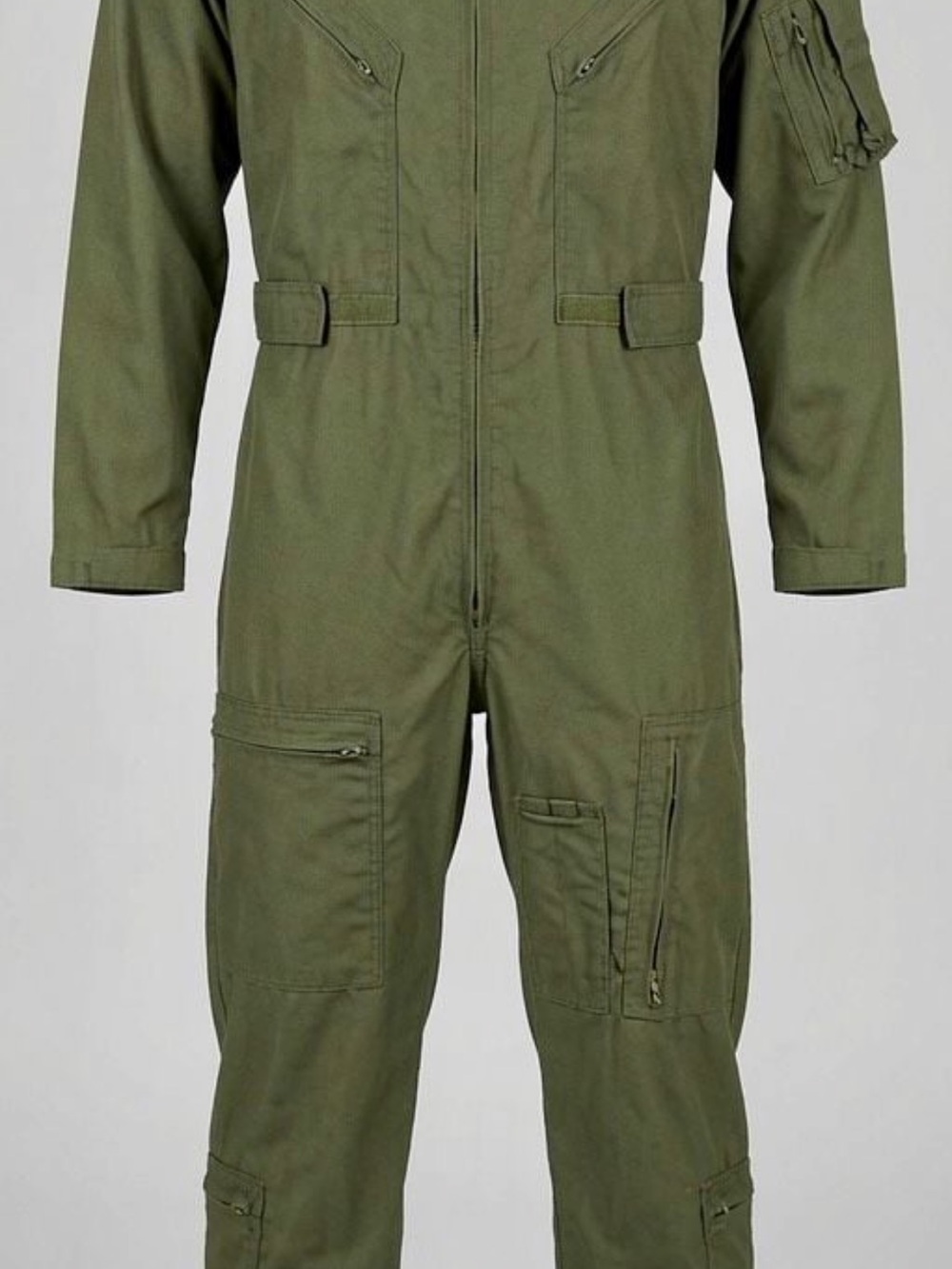 Military Style CWU-27/P Flight Suit Coveralls - Sage Green Size 10